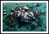 East Shore Boulders - Framed Print