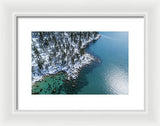 East Shore Winter Aerial By Brad Scott - Framed Print