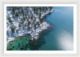 East Shore Winter Aerial By Brad Scott - Framed Print