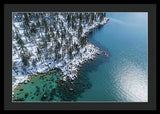 East Shore Winter Aerial By Brad Scott - Framed Print