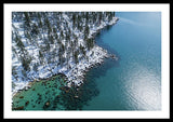 East Shore Winter Aerial By Brad Scott - Framed Print