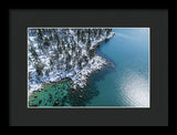 East Shore Winter Aerial By Brad Scott - Framed Print