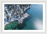 East Shore Winter Aerial By Brad Scott - Framed Print