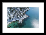 East Shore Winter Aerial By Brad Scott - Framed Print