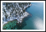 East Shore Winter Aerial By Brad Scott - Framed Print