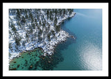 East Shore Winter Aerial By Brad Scott - Framed Print