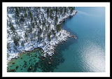 East Shore Winter Aerial By Brad Scott - Framed Print