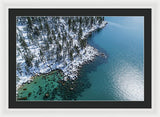 East Shore Winter Aerial By Brad Scott - Framed Print