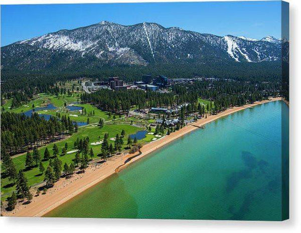 Edgewood By Air - Canvas Print-10.000" x 6.625"-Lake Tahoe Prints