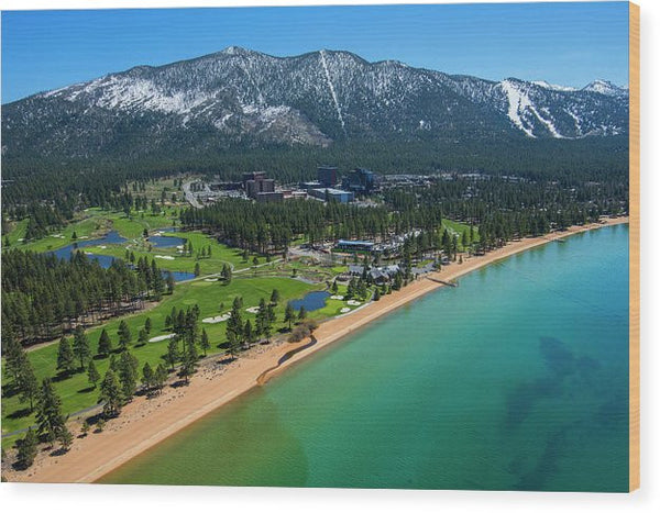 Edgewood By Air - Wood Print