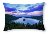 Emerald Bay And Ms Dixie At Sunset By Brad Scott - Throw Pillow-Lake Tahoe Prints