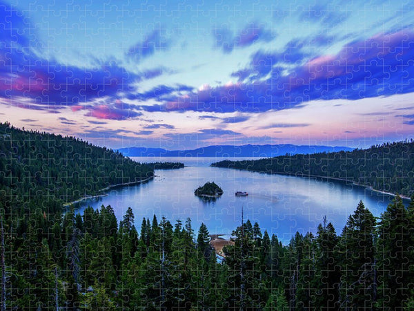 Emerald Bay and Ms Dixie at Sunset by Brad Scott - Puzzle