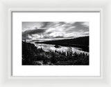 Emerald Bay Black And White - Framed Print