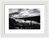 Emerald Bay Black And White - Framed Print