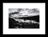 Emerald Bay Black And White - Framed Print
