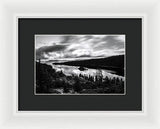 Emerald Bay Black And White - Framed Print