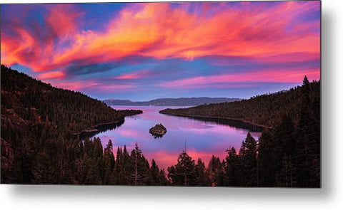 Emerald Bay Explode  by Brad Scott - Metal Print
