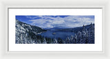 Emerald Bay First Snow - Framed Print