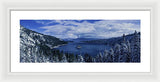 Emerald Bay First Snow - Framed Print