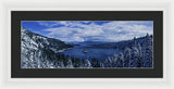 Emerald Bay First Snow - Framed Print