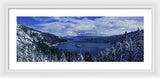 Emerald Bay First Snow - Framed Print