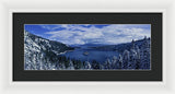 Emerald Bay First Snow - Framed Print
