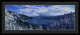 Emerald Bay First Snow - Framed Print
