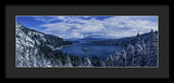 Emerald Bay First Snow - Framed Print