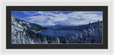 Emerald Bay First Snow - Framed Print