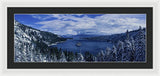 Emerald Bay First Snow - Framed Print