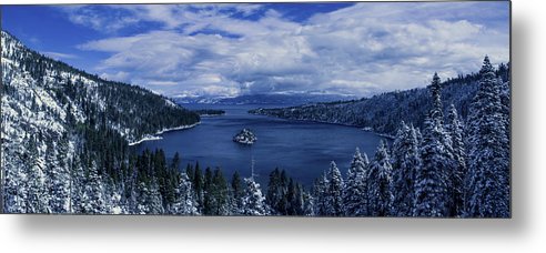 Emerald Bay First Snow - Metal Print