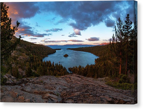 Emerald Bay Granite By Brad Scott - Canvas Print