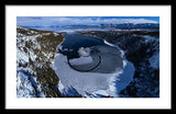 Emerald Bay Ice Aerial - Framed Print