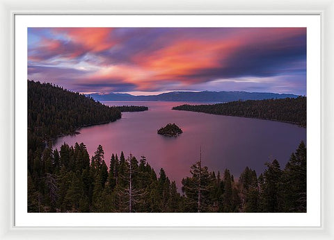Emerald Bay Loves You By Brad Scott - Framed Print