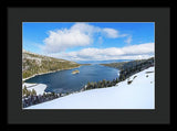 Emerald Bay Slopes - Framed Print