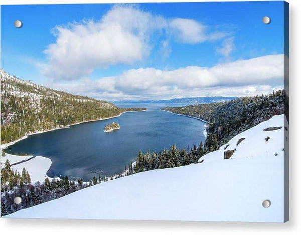 Emerald Bay Slopes - Acrylic Print