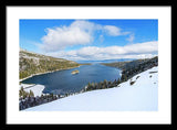 Emerald Bay Slopes - Framed Print