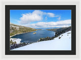 Emerald Bay Slopes - Framed Print