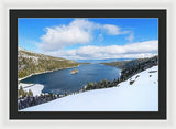 Emerald Bay Slopes - Framed Print