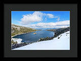 Emerald Bay Slopes - Framed Print