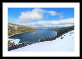 Emerald Bay Slopes - Framed Print