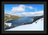 Emerald Bay Slopes - Framed Print