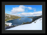 Emerald Bay Slopes - Framed Print