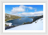 Emerald Bay Slopes - Framed Print