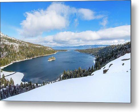 Emerald Bay Slopes - Metal Print