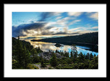 Emerald Bay Sunrise Lake Tahoe - Framed Print