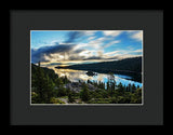 Emerald Bay Sunrise Lake Tahoe - Framed Print