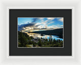 Emerald Bay Sunrise Lake Tahoe - Framed Print