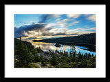 Emerald Bay Sunrise Lake Tahoe - Framed Print