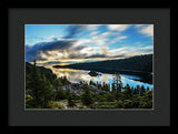 Emerald Bay Sunrise Lake Tahoe - Framed Print
